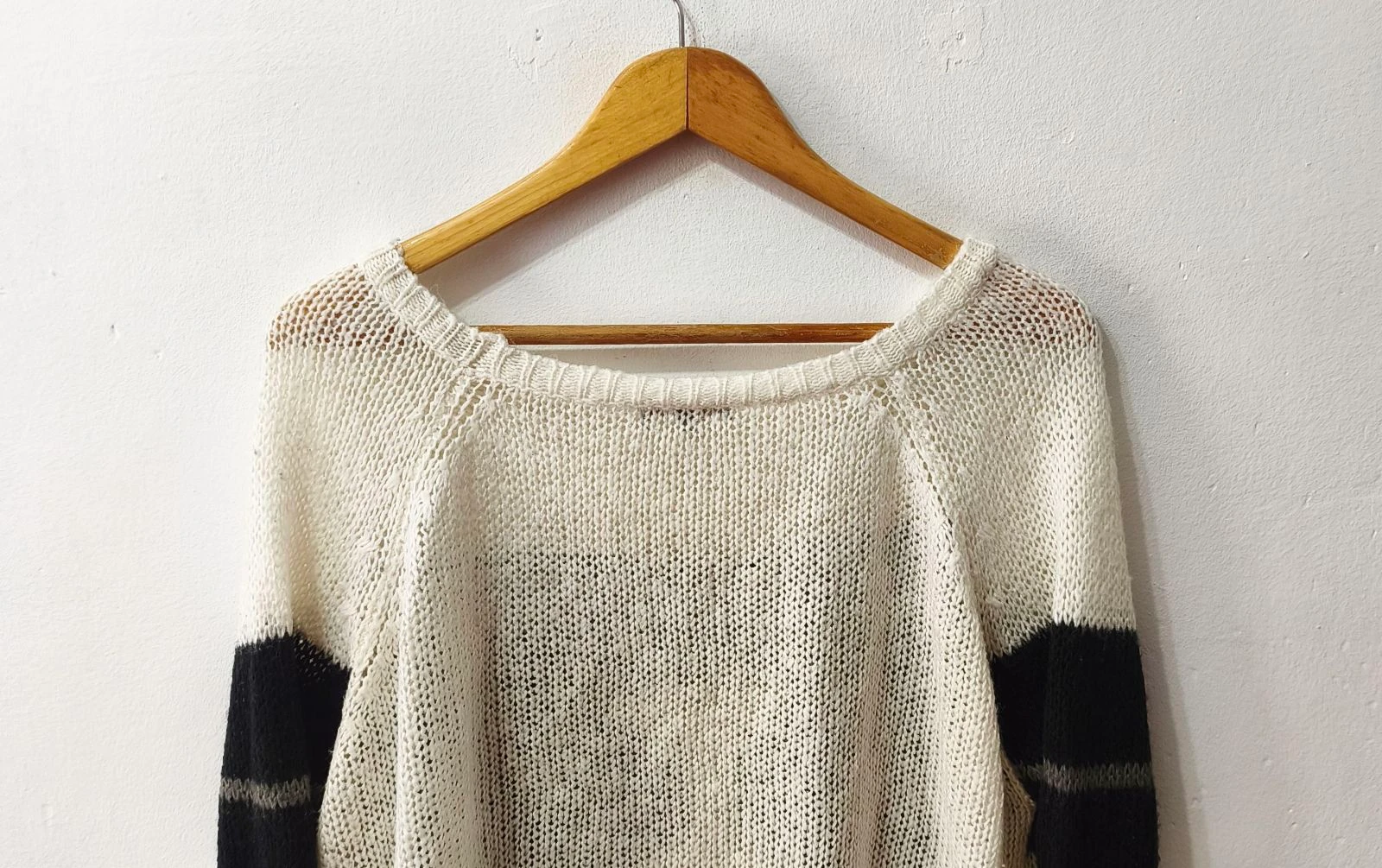 River.Island Women's Oversized Black and White Sweater Size 36 – photo 7